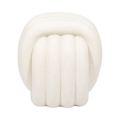 18 HUZZAH QUARTZ RESIN STOOL, WHITE