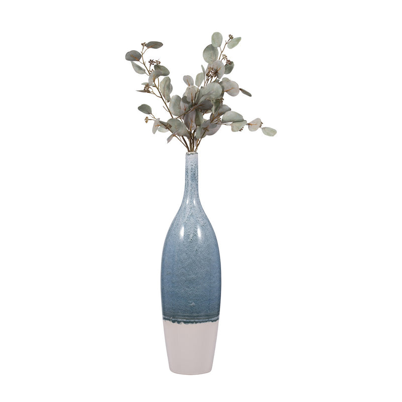 30 KASHION LARGE BLUE CERAMIC VASE