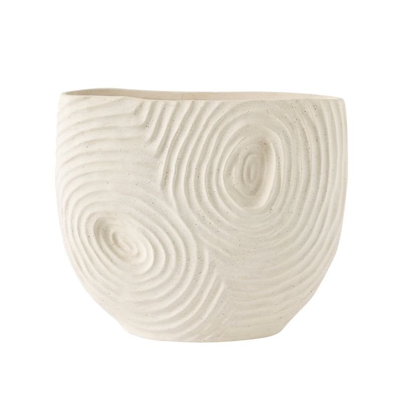 11 SUMATRA SMALL VASE, IVORY/BEIGE