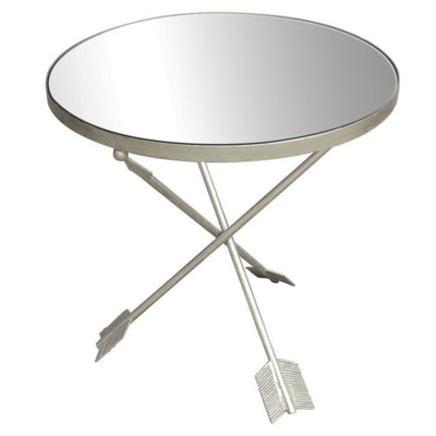 METAL & GLASS ARROW MIRRORED TOP