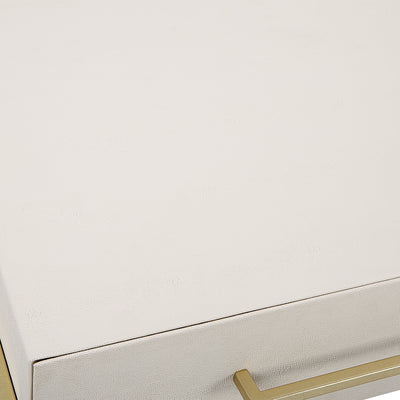 Jewel Modern White Desk