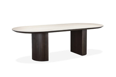 Alabaster Travertine Dining Table