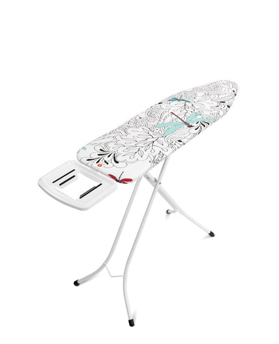 Brabantia Ironing Board B, 124x38 cm Solid Steam Iron Rest Dragon Fly