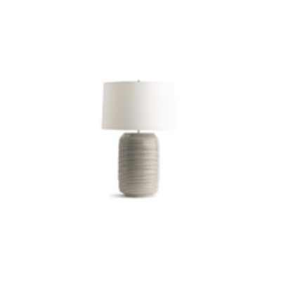 26 CERAMIC TABLE LAMP, BEIGE