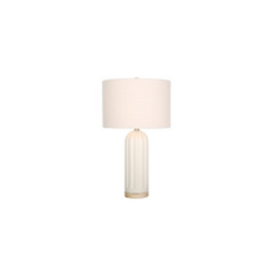 26 CERAMIC TABLE LAMP, IVORY