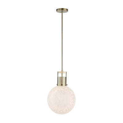 Uttermost Huch 1 Light White Glass Pendant