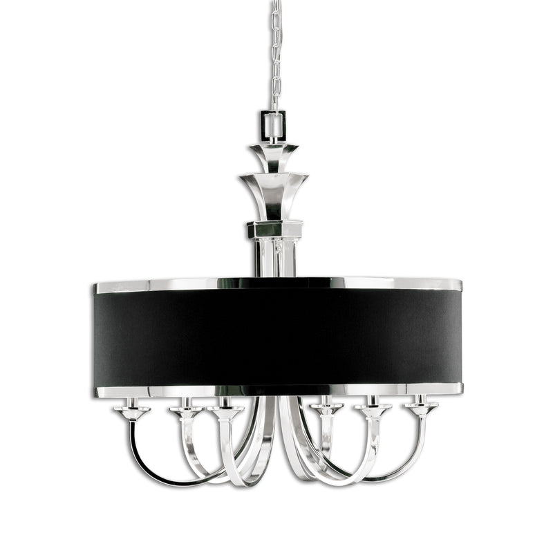 Tuxedo, 6-Lt Single Shade Chandelier