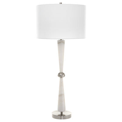 Hourglass White Table Lamp