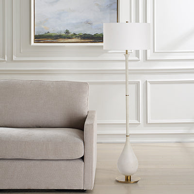 Uttermost Dewdrop Ivory Floor Lamp