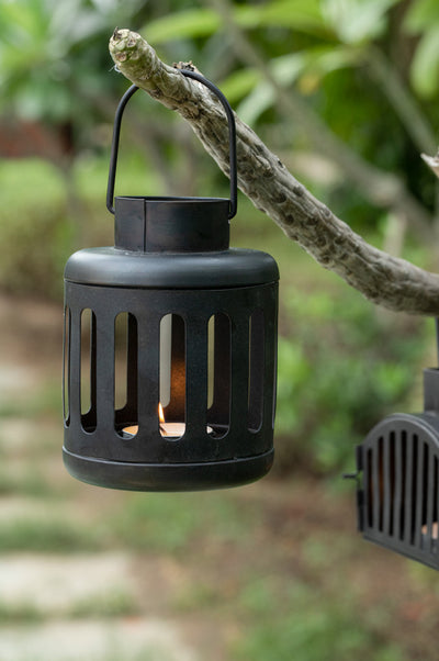 Kuma Metal Round Lantern Set of 2 (with T-Light)