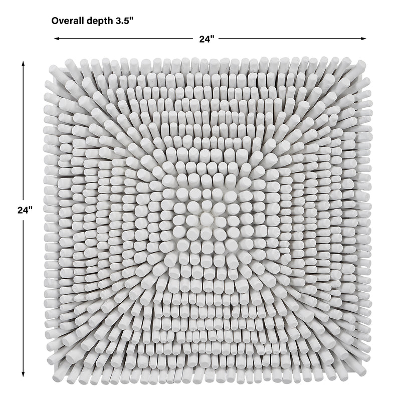 Portside Wood Wall Panel, White