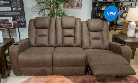 Mayhem Madness Reclining Sofa with Drop Down Table