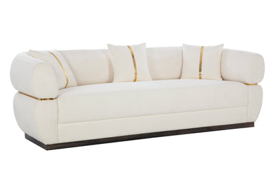 Gentle Gaze Settee Beige Sofa