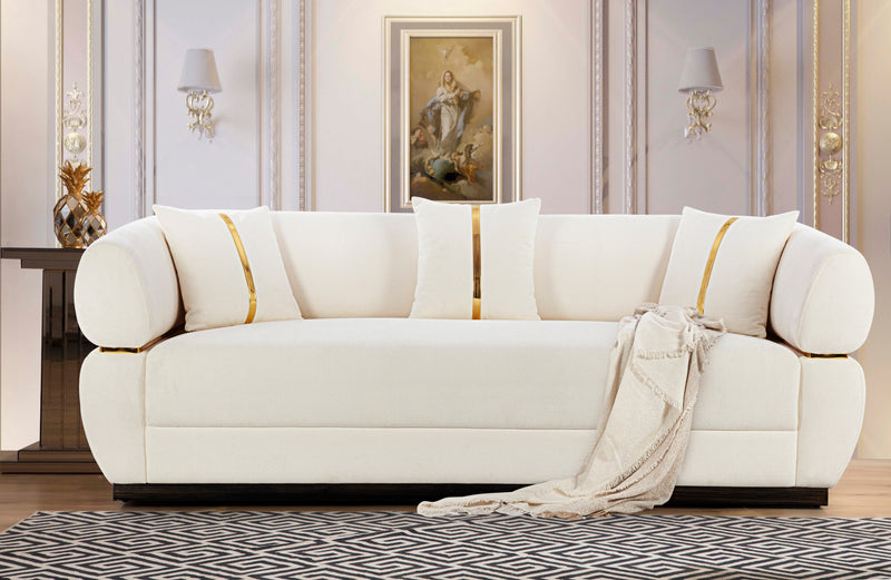 Gentle Gaze Settee Beige Sofa