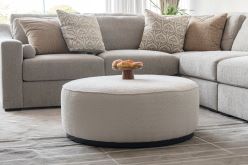 Beige Boucle Ottoman W91xH36cm