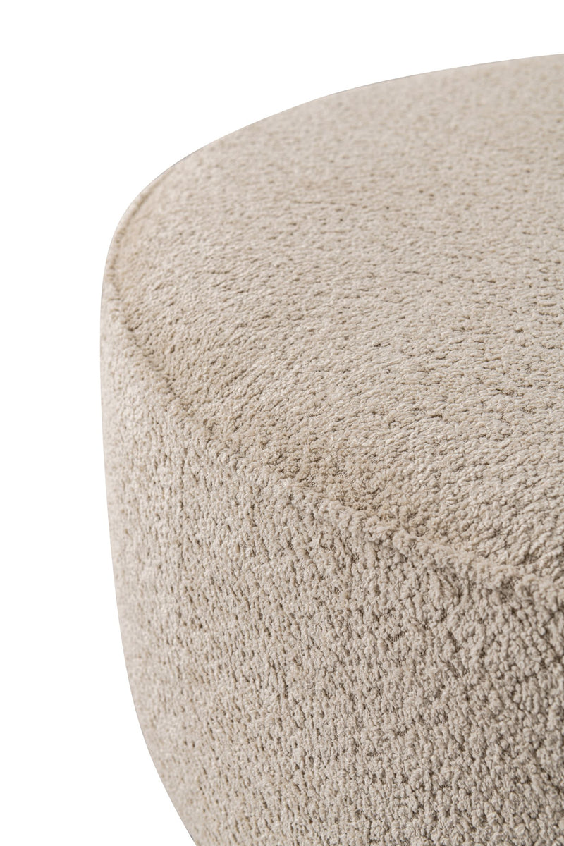 Beige Boucle Ottoman W91xH36cm