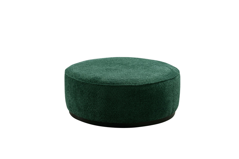 Green Boucle Ottoman W91xH36cm