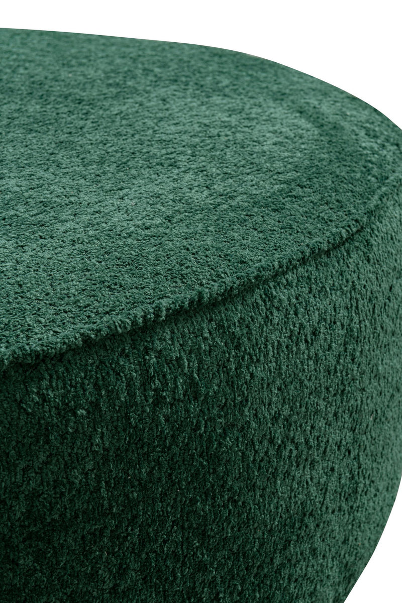 Green Boucle Ottoman W91xH36cm