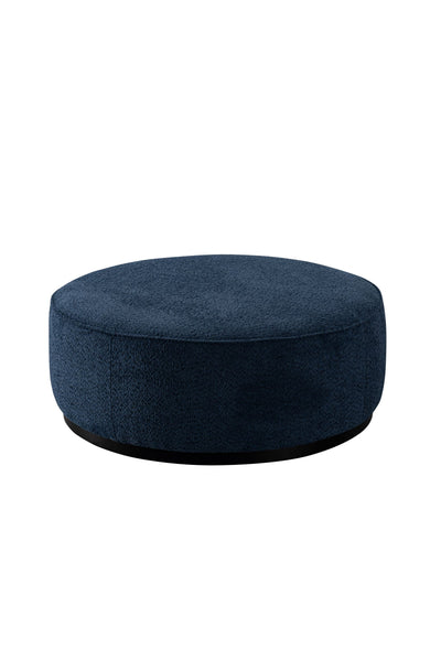 Navy Boucle Ottoman W91xH36cm