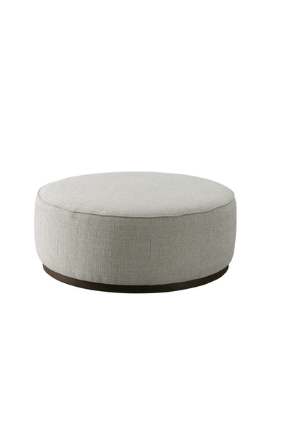 Beige Linen Ottoman W91xH36cm