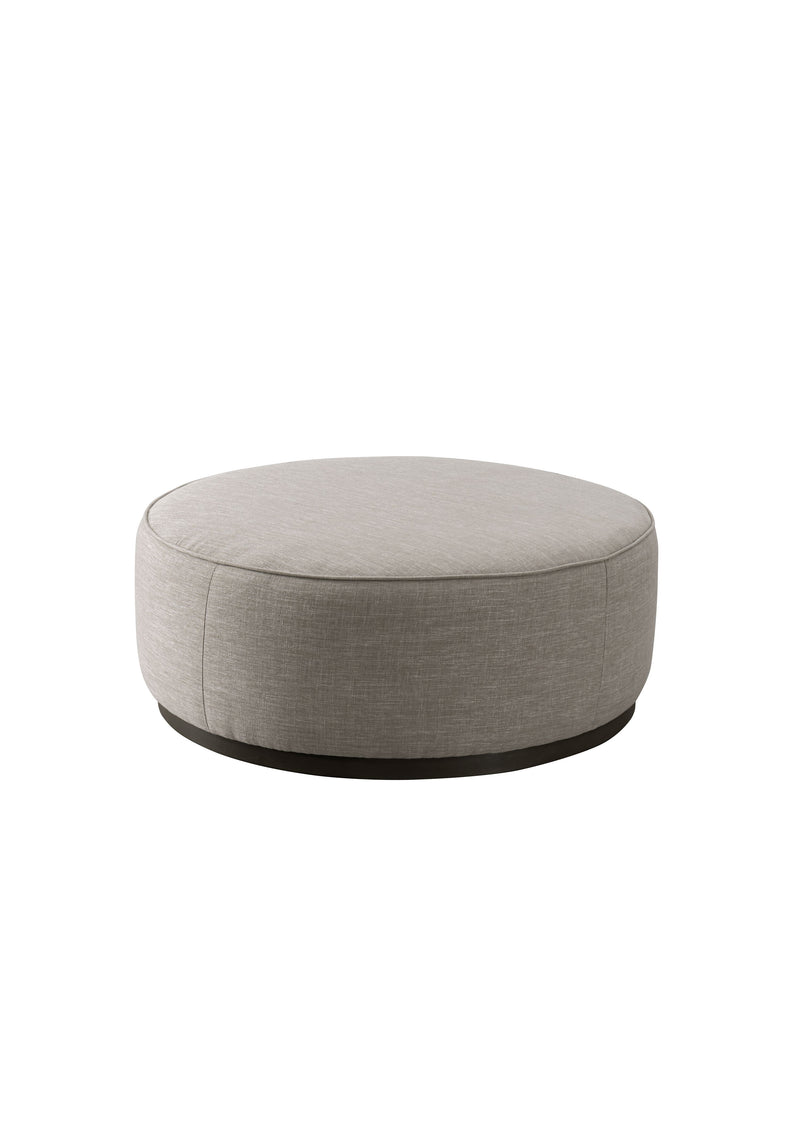 Oatmeal Linen Ottoman W91xH36cm