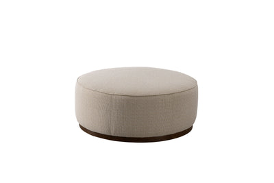 Beige Linen Ottoman W91xH36cm