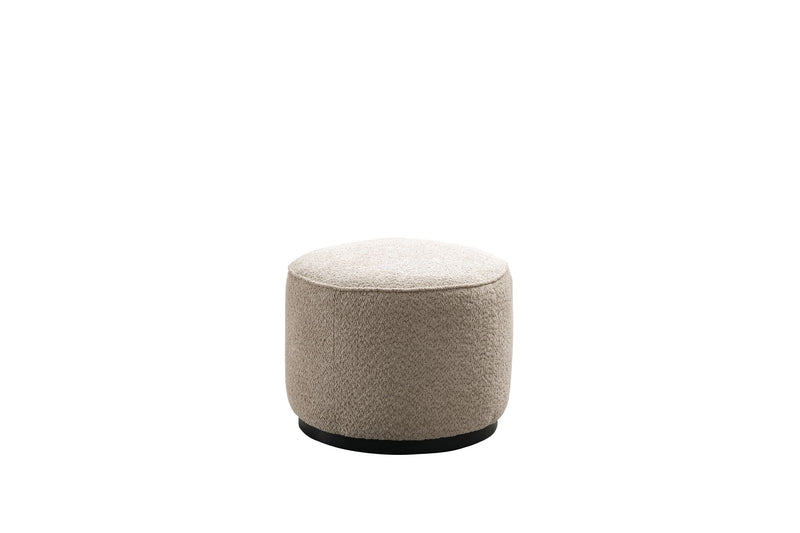 Tan Boucle Ottoman W55.5xH44cm