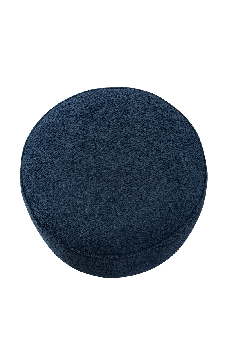 Navy Boucle Ottoman W55.5xH44cm