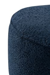 Navy Boucle Ottoman W55.5xH44cm