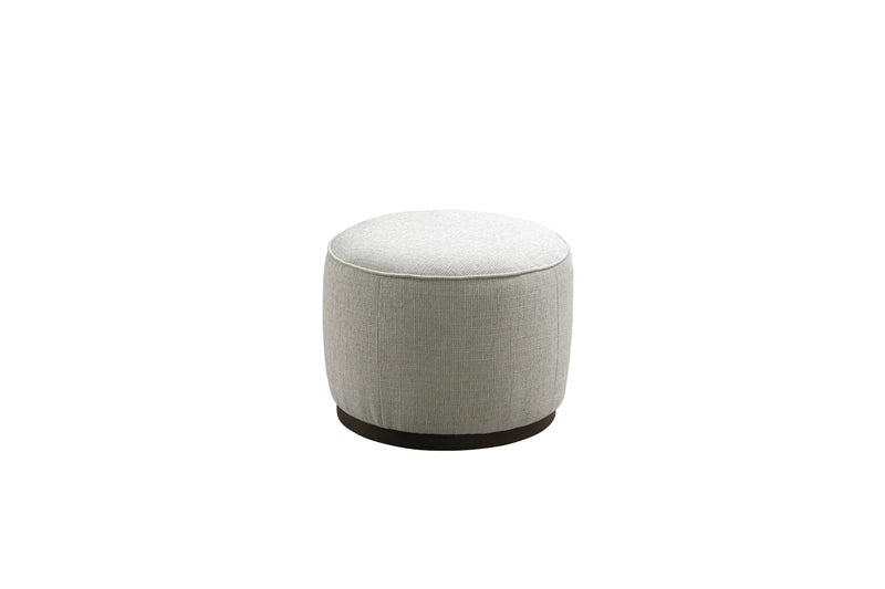 Beige Linen Ottoman W55.5xH44cm