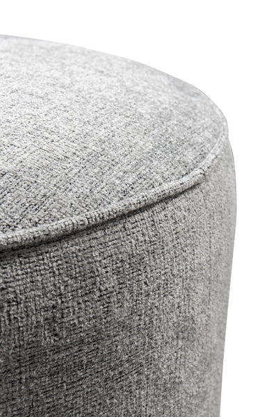 Grey Linen Ottoman W55.5xH44cm