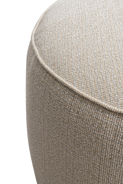 Beige Linen Ottoman W55.5xH44cm