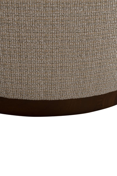 Beige Linen Ottoman W55.5xH44cm