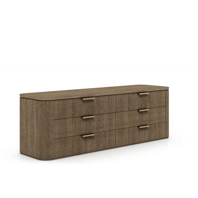 Rustic Haven Oak six Drawer Dresser