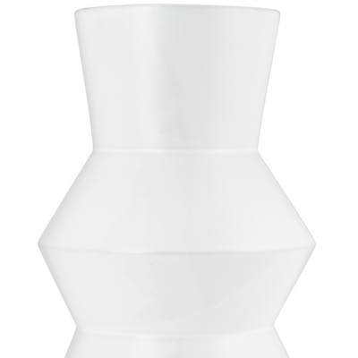 CER, 12H TOTEM VASE, WHITE