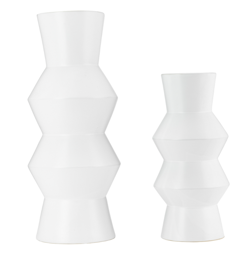 CER, 17H TOTEM VASE, WHITE