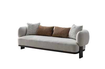 Sahra Sand Leaner Beige Sofa