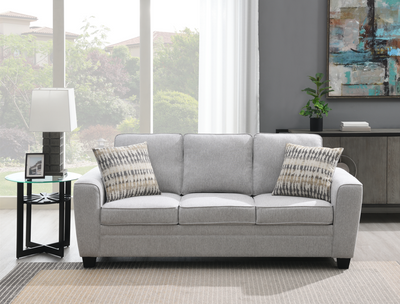 Confa Grey Sofa with Two Pillows