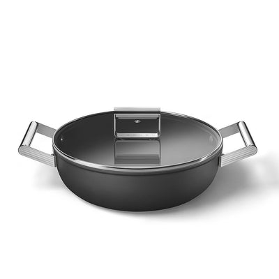 Smeg 50's Style Retro Non-Stick Deep Pan Cookware 28 cm