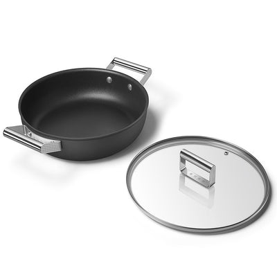 Smeg 50's Style Retro Non-Stick Deep Pan Cookware 28 cm