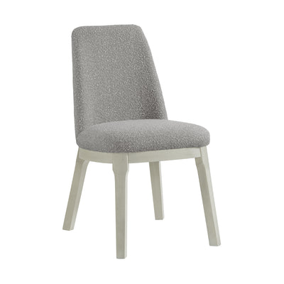 South Beach Light Grey Bouclé Dining Side Chair