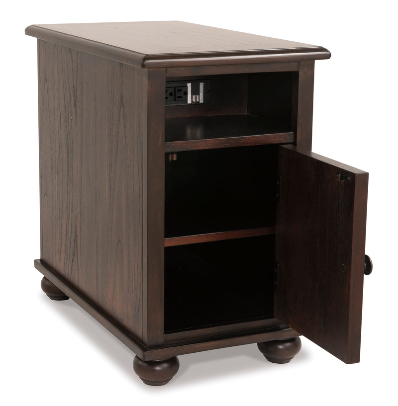 Barilanni Chairside End Table with USB Ports & Outlets