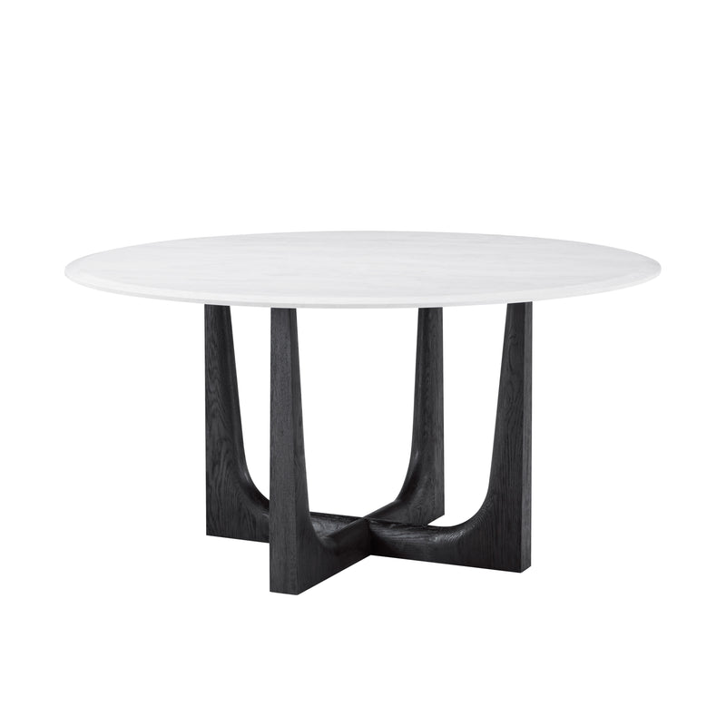 Repose - Repose Marble Round Dining Table