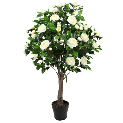 Artificial Camellia Tree in Cream White 130CM