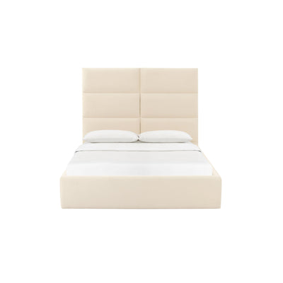 Eliana Cream Velvet King Bed