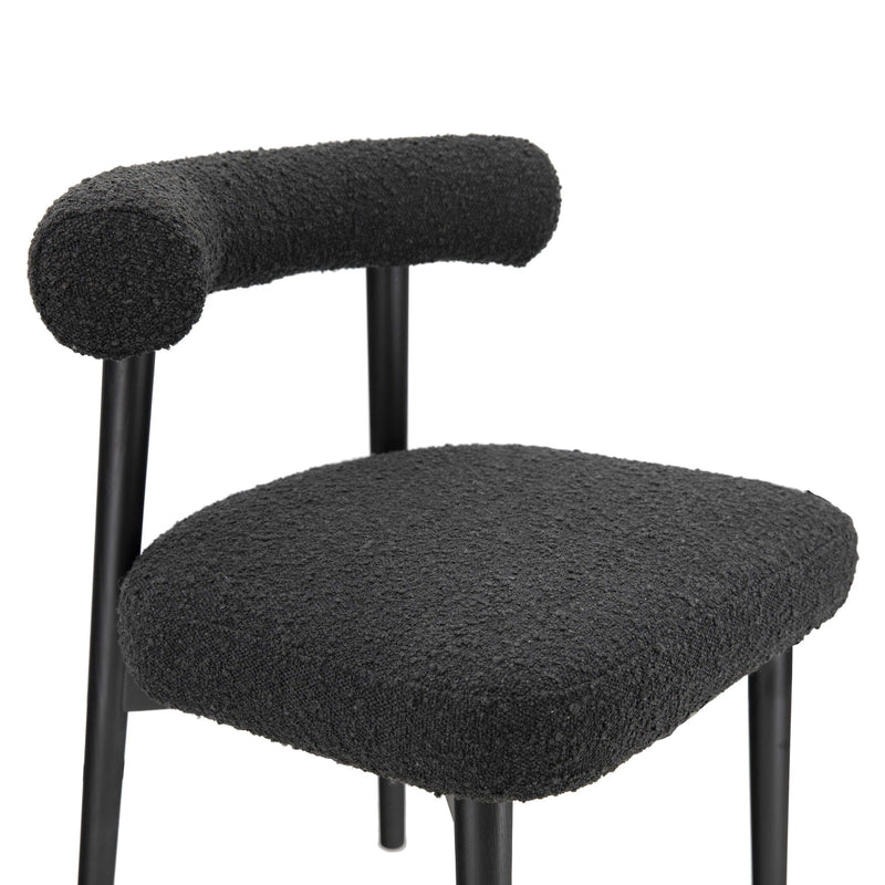 Spara Black Boucle Side Chair 