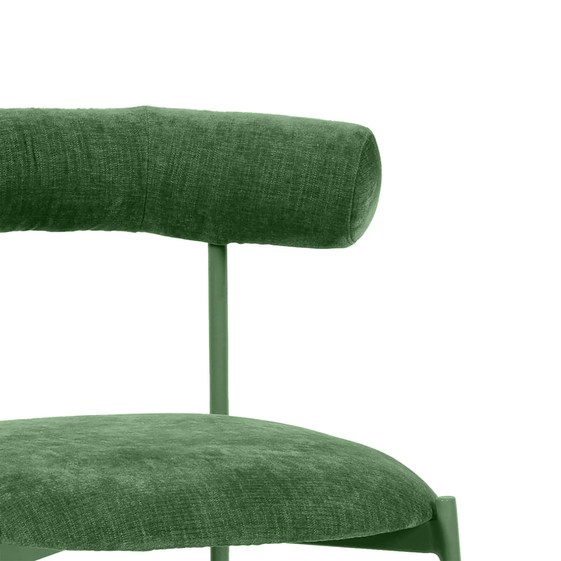 Liliana Forest Green Performance Velvet Bar Stool