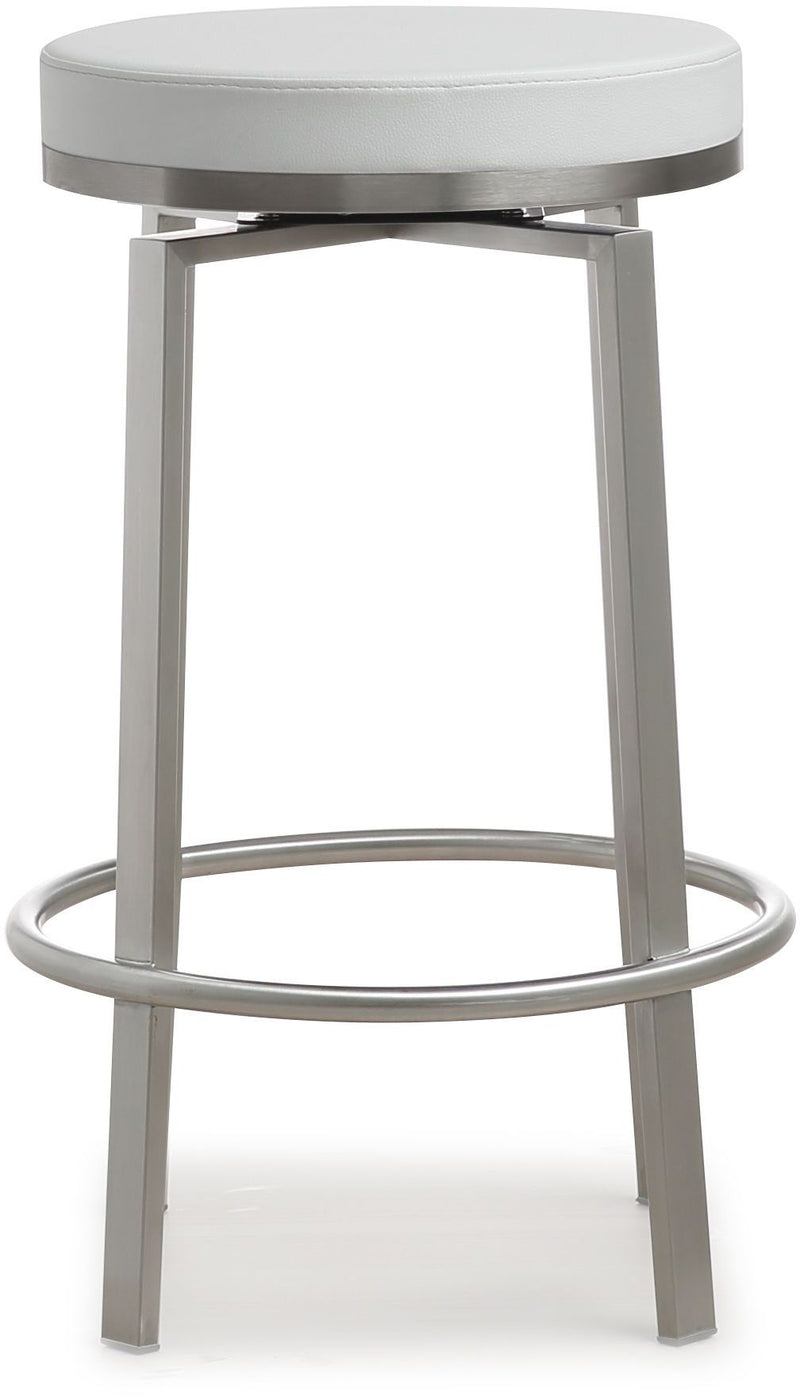 Pratt White Steel Counter Stool - Set of 2