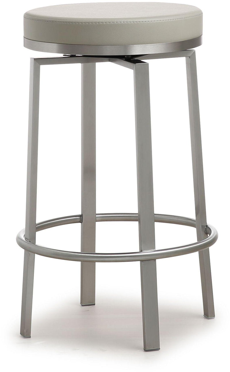 Pratt Grey Steel Counter Stool - Set of 2