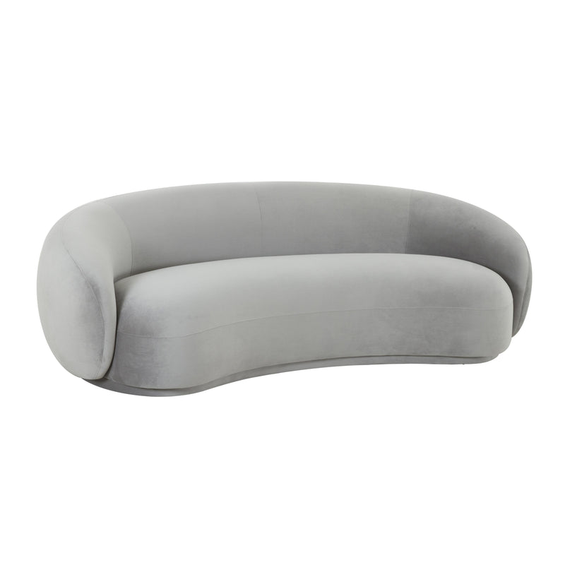 Kendall Light Grey Velvet Sofa